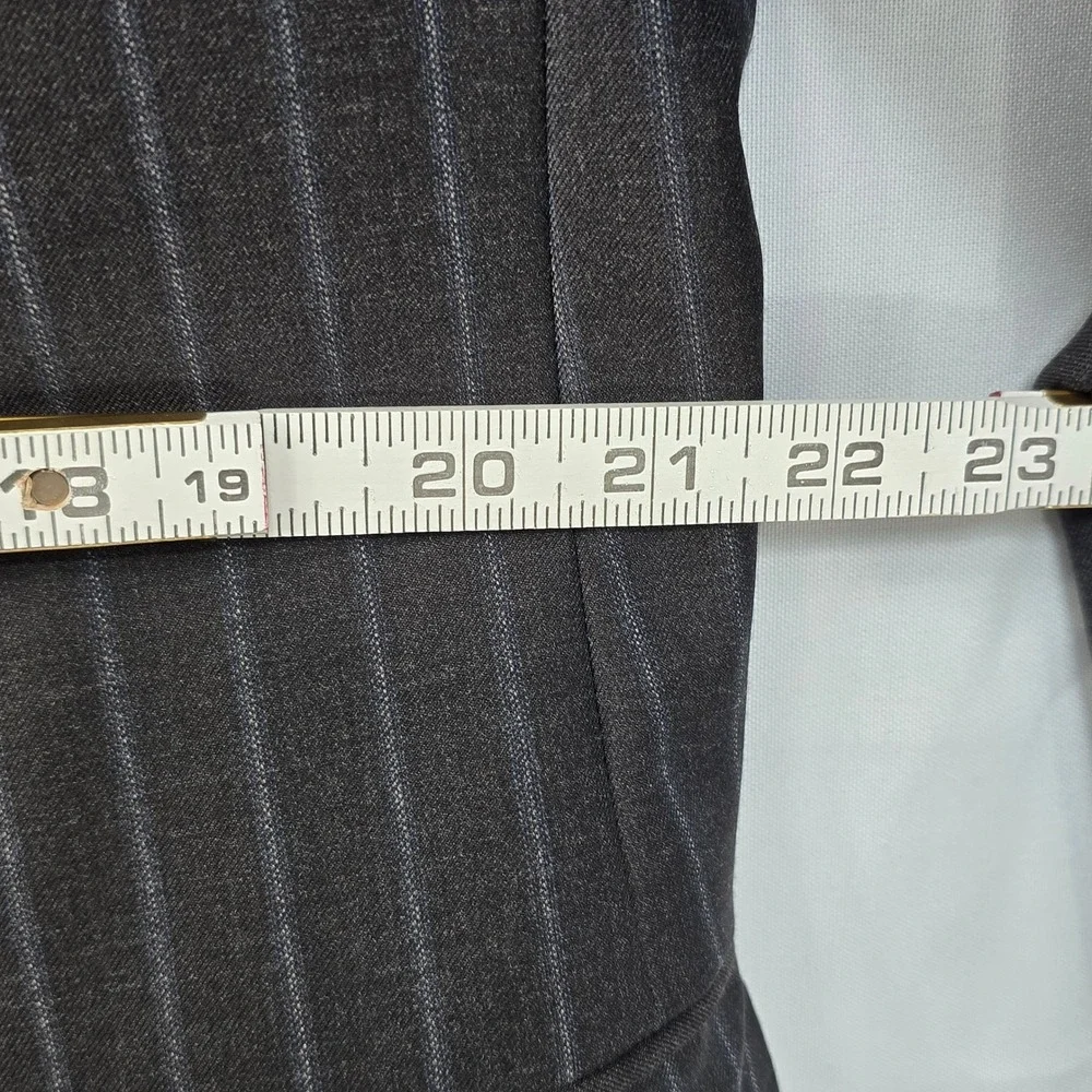 Canali Blazer Sport Coat Pinstripe Made‎ in Italy 100% Wool Bemberg Men Size 54